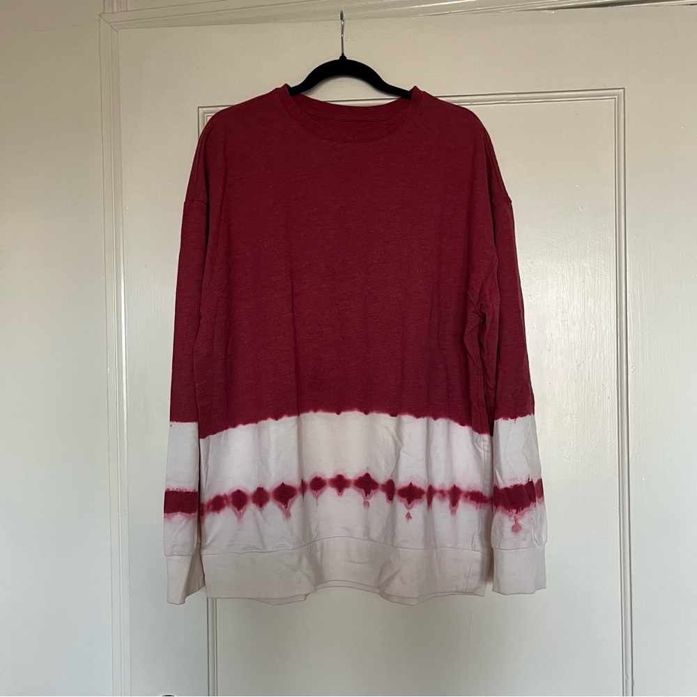 Men's tie dye dip long sleeve